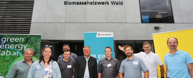 Projektteam mit Vizebürgermeister Wechselberger (Mitte) © Klimafonds/Krobath