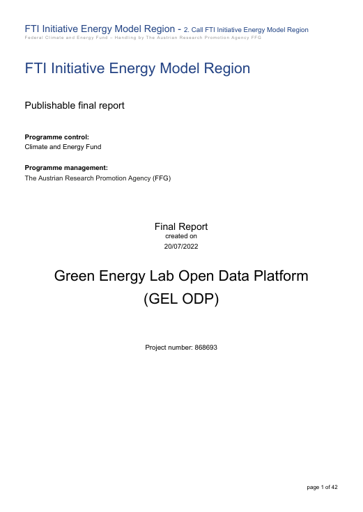 Open Data Platform - Final Report