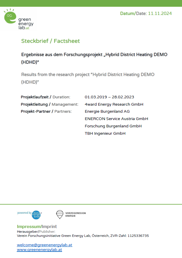 Hybrid District Heating DMEO Ergebnis-Factsheet