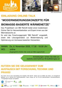 Informationsblatt zum Online Talk für Heizwerkbetreiber betreffend Veranstaltung am 6. November 2025