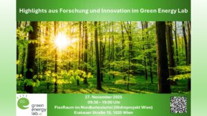 Sujet zur Bewerbung der Veranstaltung "Highlights aus Forschung und Entwicklung im Green Energy Lab"