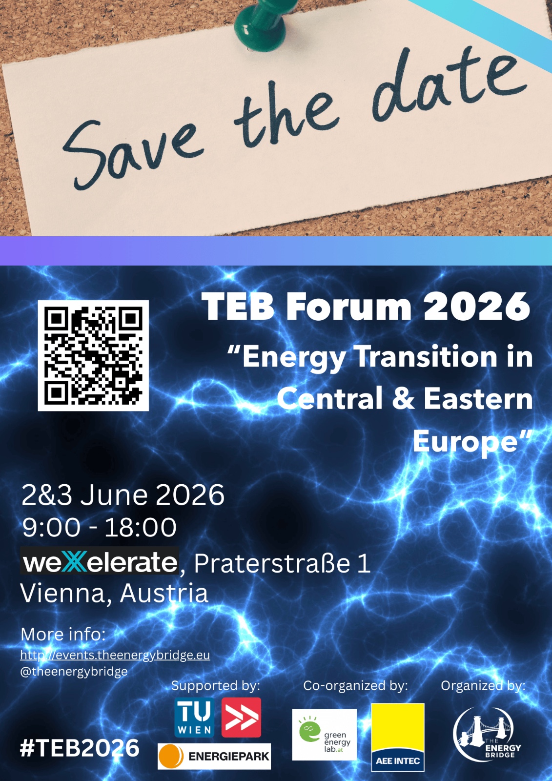 Sujet zum The Energy Bride Forum mit Basisdaten zum Termin